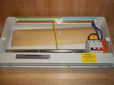 metal box in factory fuse box|fusebox consumer unit with spd.